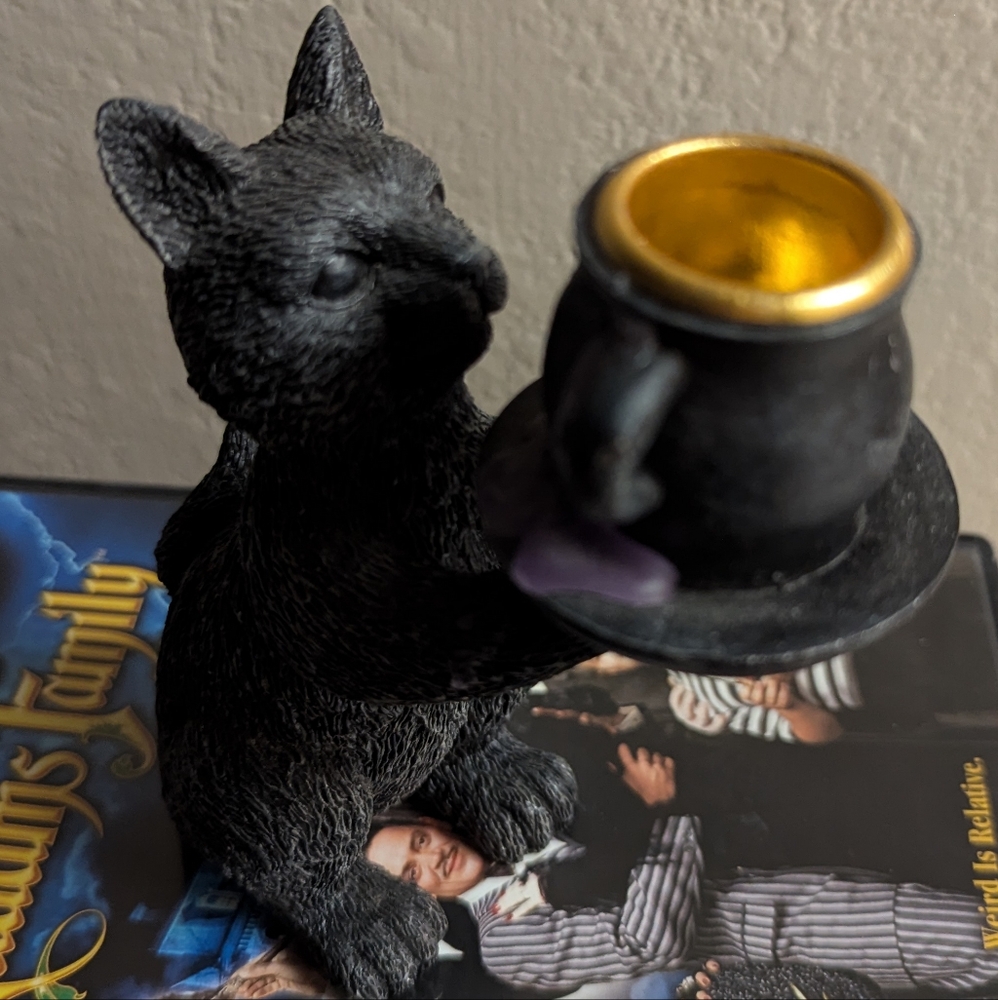 Black Cat Candle Holder - Picture 10 of 11